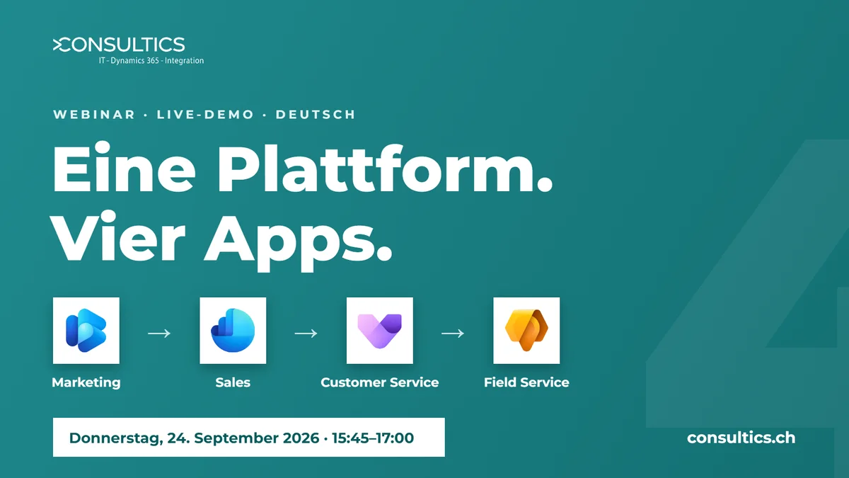 Webinar Eine Plattform. Vier Apps. – 24. September 2026
